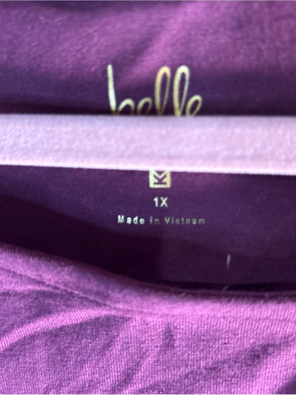 741. Belle by Kim Gravel TripleLuxe Knit Grommet Side Tie Top Burgundy 1X - Picture 5 of 7